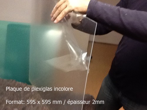 Plaque plexiglass incolore - de,