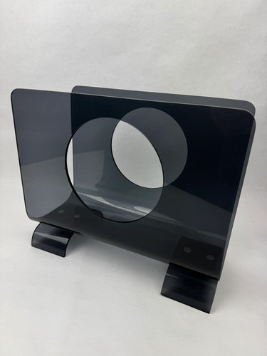 Porte revues plexiglass fumé - porte-revues,